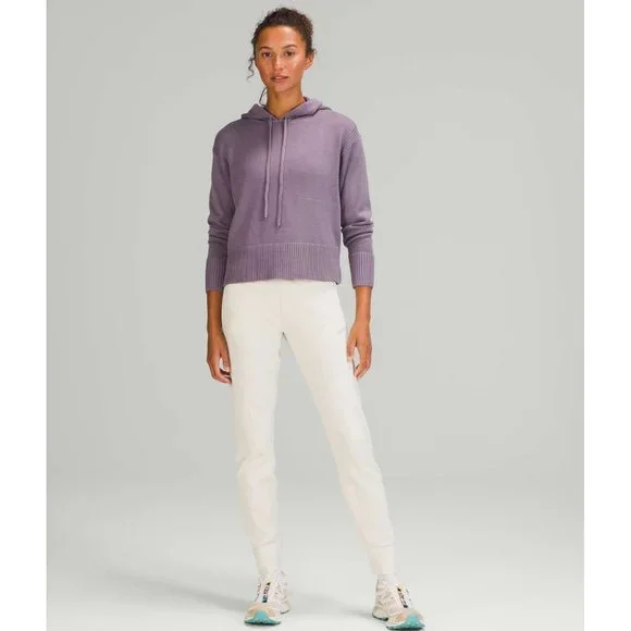Lululemon Double Knit Sweater Hoodie / Size M/L / Dusky Lavender Cashlu - Picture 5 of 12